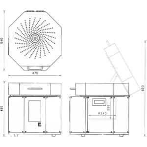 日本電産シンポ 小型電気窯 DUA-01型 ド...の詳細画像1