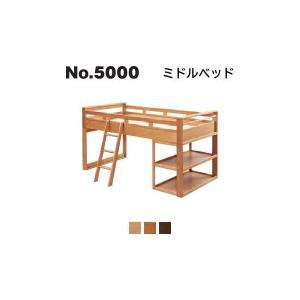 浜本工芸 [開梱設置送料無料] 国産 No.5000二段ベッド 素材：ナラ材 3