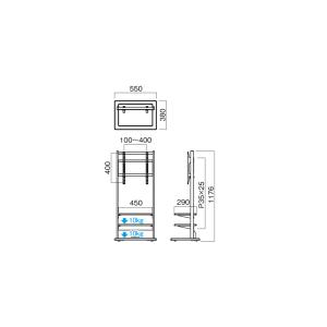 テレビスタンド KF-750 〜55V型対応 ...の詳細画像1