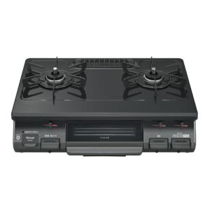 リンナイ（Rinnai） グリル付ガステーブル KG35NBKL-13A ブラック ガス
