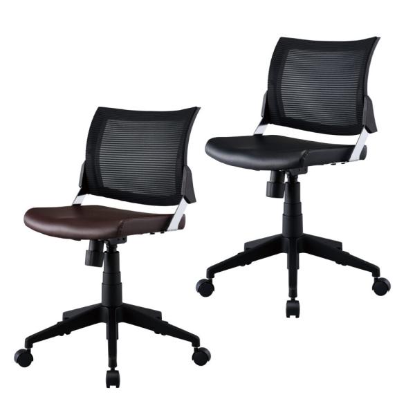 コイズミ 回転チェア Spinear スピネア PVCレザー KWC-286 BKDB色 KWC-2...