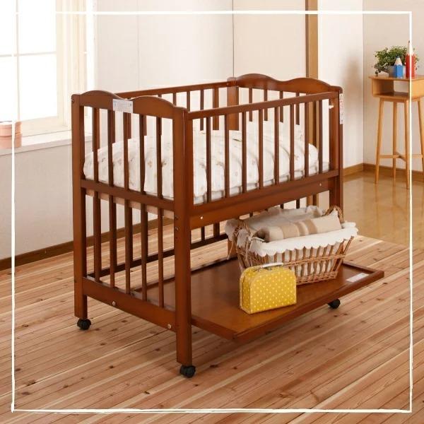 ベビーベッド ミニ アン キンタロー キャスター付き 床板高さ調整可能 有孔ボード Kintaro ...