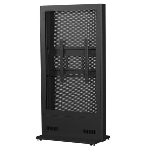 SDS デジタルサイネージ用ケーシングスタンド DS-CH165-C 縦 キャスタータイプ ブラック...