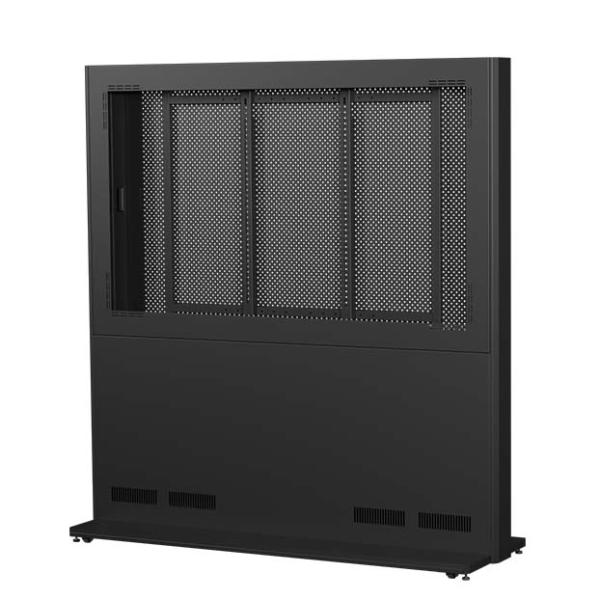 SDS デジタルサイネージ用ケーシングスタンド DS-CW165-C 横 キャスタータイプ ブラック...