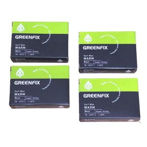 4個セット GreenFixWax グリーンフィックスワックス 90g サーフィン用ボードワックス WARM｜telmit-store