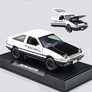 KMT 1:32 イニシャル D トヨタ Trueno AE86 合金ダイカストカーモデル スポーツカー 子供と大人用 プルバック車両 おも｜telmit-store