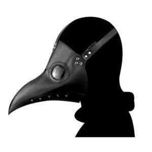 ペストマスク コスチューム ハロウィン仮装 サバゲー お面 ガスマスク おもちゃ ドクター コスプレ ユニセックス (黒)｜telmit-store