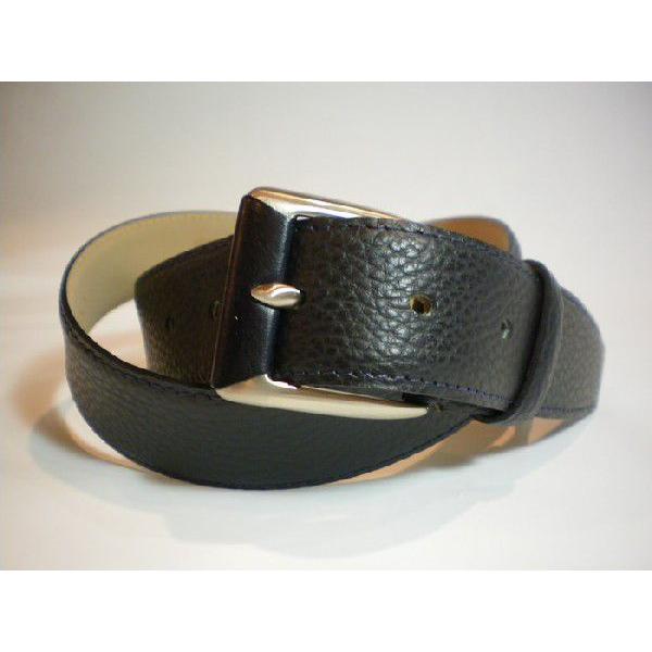 STEFANO CORSINI　ステファノ・コルシーニ　ハンドメイドベルト　イタリア製　ダークネイビ...