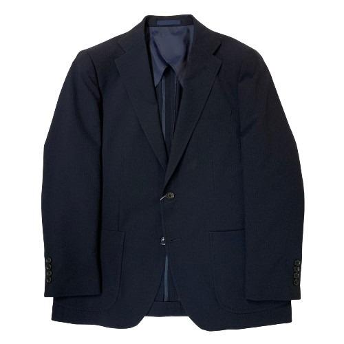 TEMA｜メンズ　ポリエステル・シアサッカージャケット　紺　日本製 　春夏 ｜東レ吸汗速乾生地使用