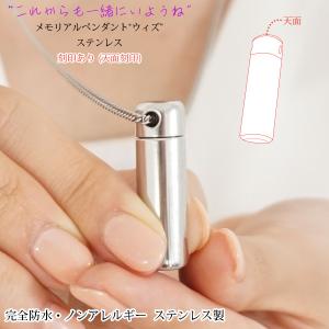 遺骨ペンダント ステンレス 天面への刻印付き 完...の商品画像