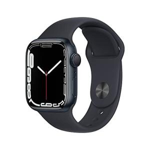 Apple Watch Series 7（GPSモデル）- 41mmミッドナイトアルミニウムケースとミッドナイトスポーツバンド - レギュラー