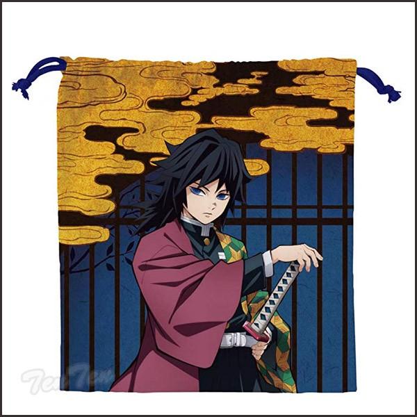 鬼滅の刃 巾着 冨岡 義勇 とみおか ぎゆう 【即納品】 きめつのやいば 鬼滅 グッズ 富岡 きんち...