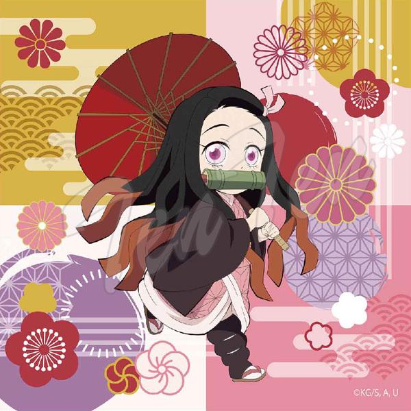 鬼滅の刃 街道歩きシリーズ ミニタオル 禰豆子 きめつのやいば 竈門禰豆子 グッズ ハンカチ (3点...