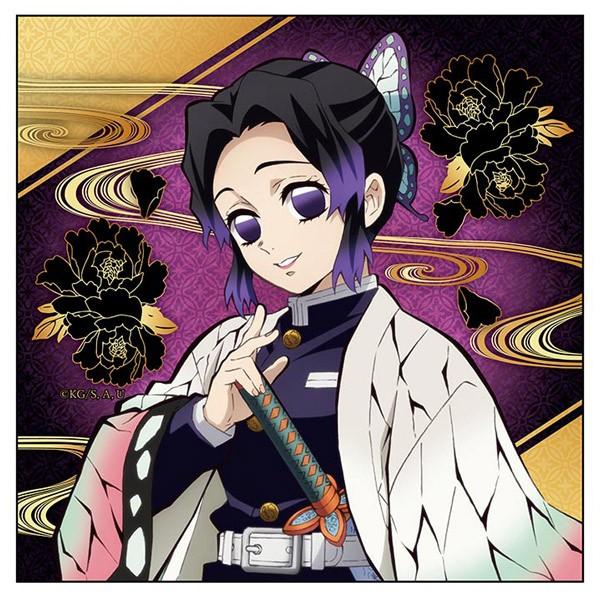 鬼滅の刃 マイクロファイバータオル 胡蝶しのぶ (こちょう しのぶ) きめつのやいば 鬼滅の刃 グッ...