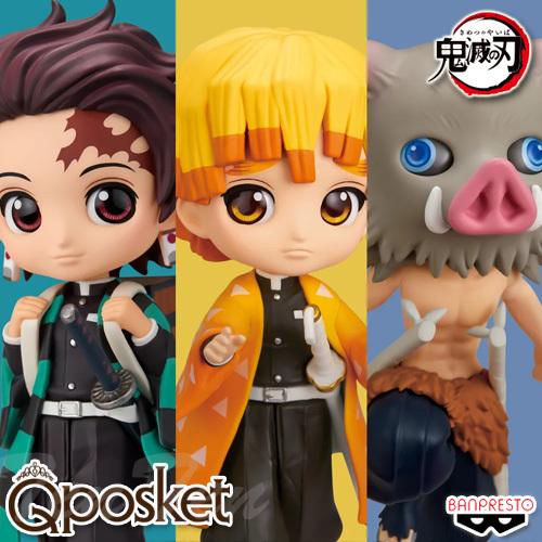 鬼滅の刃 Q posket petit vol.6 全3種セット 竈門炭治郎 我妻善逸 嘴平伊之助 ...