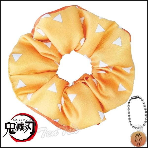 鬼滅の刃 シュシュ 我妻善逸 （あがつま ぜんいつ） アクリルチャーム付き きめつのやいば 鬼滅の刃...