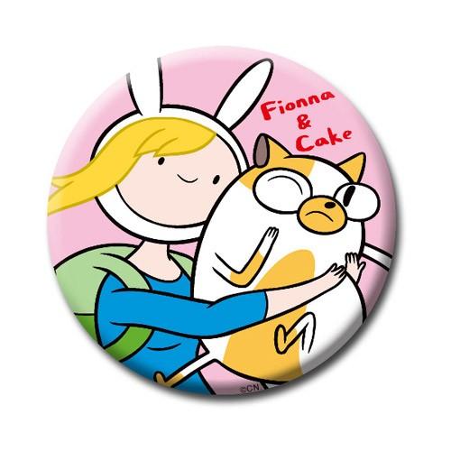 アドベンチャー・タイム グッズ 缶バッジ フィオナ＆ケイク  75mmサイズ