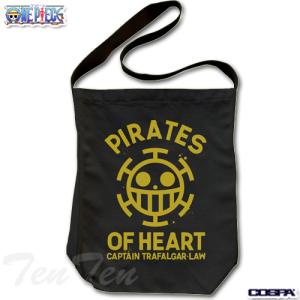 ワンピース ハートの海賊団 ショルダートート ブラック  ONE PIECE グッズ バッグ COSPA