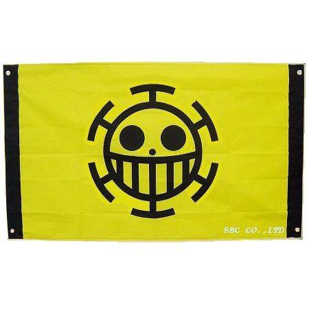 ワンピース ロー海賊旗 大きいサイズ トラファルガー・ロー ハート海賊団 グッズ