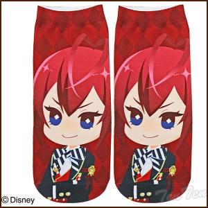 ディズニー ツイステッドワンダーランド プリントソックス リドル (ハーツラビュル寮) ツイステ グッズ 靴下【即納品・即納品以外同梱不可】