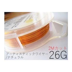ポイント5倍・AWナチュラル26G×約2ｍカット(太さ約0.4mm)／アーティスティックワイヤー【1...