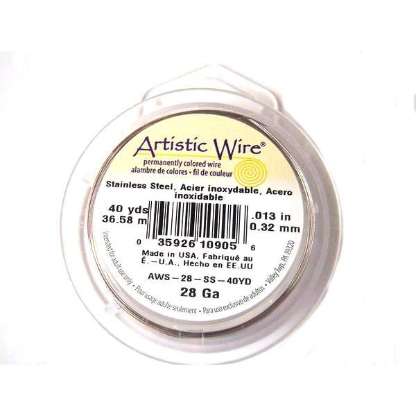 ポイント5倍・AWステンレススティール28G×1巻：約36m(太さ約0.32mm)／アーティスティッ...