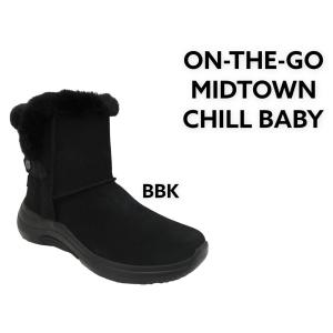 スケッチャーズ 144252 レディース ウィンター ブーツ 防寒 防水 本革 クッション ON-THE-GO MIDTOWN CHILL BABY 144252