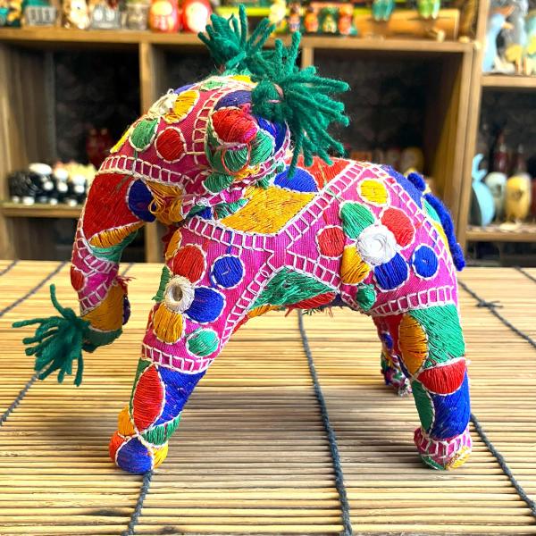 ゾウ 象 置物 オブジェ 布製 コットン象 ぬいぐるみ エスニック インテリア アジアン インド製 ...