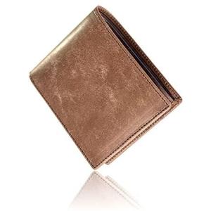 Brizel(ブライゼル) イタリアンレザー 財布 二つ折り財布 本革 プエブロ 二つ折り 日本製 メンズ (ダークブラウン) (ダークブラウン)｜tenbin-do