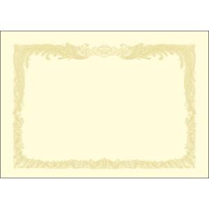 ササガワ　10-1177　ＯＡ賞状用紙　クリーム　Ｂ4判　縦書用（徳用100枚箱入）
