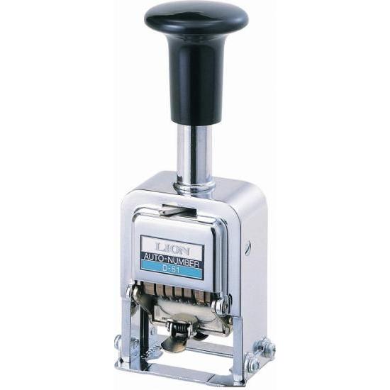 ライオン事務器　D-51　ナンバリング　5桁5様式・E字体  20630