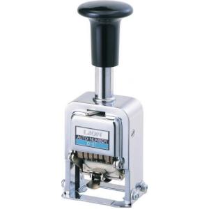 ライオン事務器 D-52 ナンバリング 5桁5様式 L字体  206-31