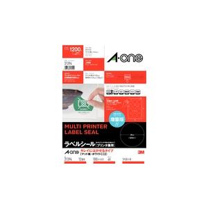 エーワン 31394 ラベルシール 綺麗にはがせる A4 12面100シート