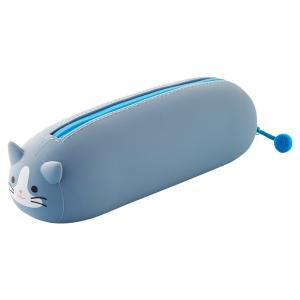 リヒトラブ A-7781-4 SMART FIT PuniLabo 寝ころびペンポーチ ハチワレネコ