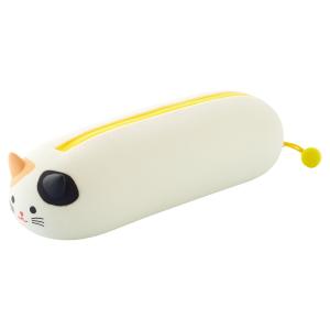 リヒトラブ A-7781-7 SMART FIT PuniLabo 寝ころびペンポーチ ミケネコ