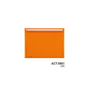 セキセイ　ACT-5901-51　オレンジ　アクティフV フリップファイル　A4判ヨコ型｜tenbun
