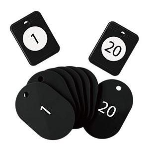 オープン工業　BF-150-BK　黒　クロークチケット　1〜20