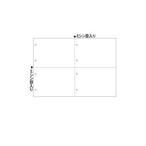 ヒサゴ　BP2075Z　マルチプリンタ帳票 A3 白紙 4面 8穴（600枚）
