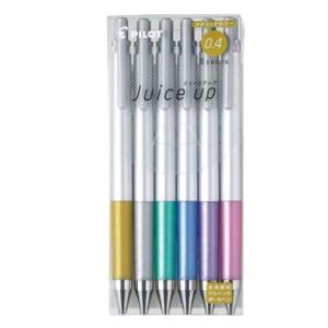 ポールペン ゲルインキボールペン ジュースアップ04 メタリック6色セット LJP120S4