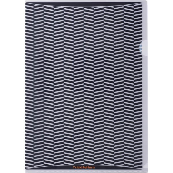 ヒサゴ　OP2447　トリック！クリアフォルダ A4 ブラック（10枚）