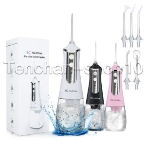 口腔洗浄器 350ml オーラルクリーナー 超音波ウォーターピック USB充電式 IPX6防水 5つの交換用ノズル 音波歯ブラシ ドルツ オーラル 人気【日本語説明書付】