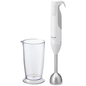 パナソニック ブレンダー ハンドブレンダー 1台4役(混ぜる/つぶす/きざむ/泡立て)離乳食 速度調整 誤使用防止設計 レシピブック付 ホワイト パナソニック ブレンダー ハンドブレンダー 1台4役(混ぜる/つぶす