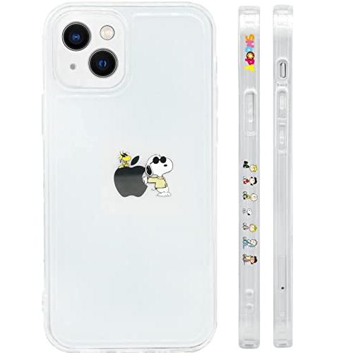 iPhone14 PLUS ケース スヌーピー スマホケース かわいい 全機種対応 側面設計 クリア...