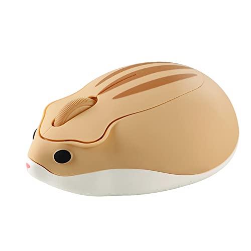 ワイヤレスマウス 2.4Ghz かわいい動物 ハムスターの形 無線 マウス 電池式 光学式 1200...