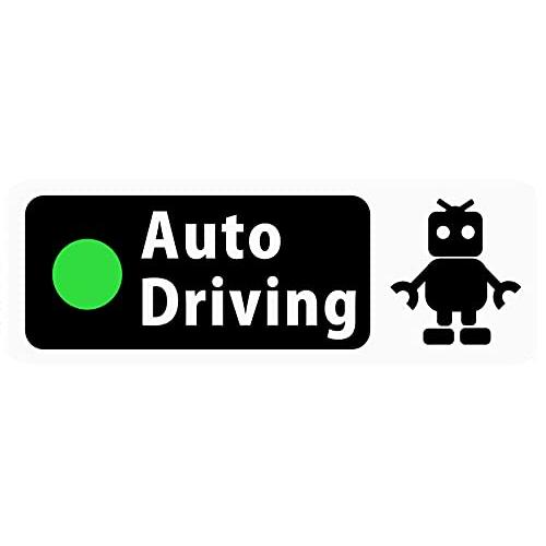 [CraftBunny*] 自動運転車ステッカー 「Auto Driving」 Banner Typ...