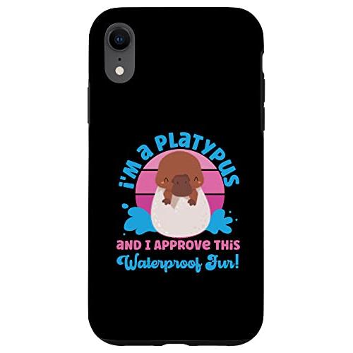 iPhone XR Platypus: 私はPlatypusで、この防水ファーを承認します。 スマホ...