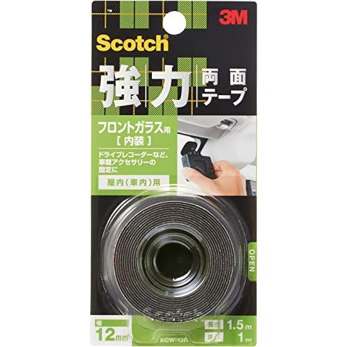 3M スコッチ 強力両面テープ フロントガラス用 幅12*長さ1.5ｍ KCW-12R