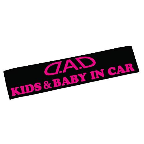 ギャルソン DAD KIDS&amp;BABY IN CARSticker ピンク  ST140-03 D....