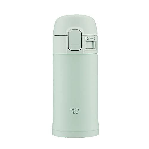 象印 (ZOJIRUSHI) 水筒 ワンタッチ ステンレスマグ 0.2L セージグリーン SM-PD...