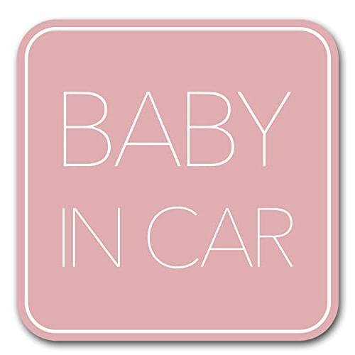 ベビーインカー マグネット  シンプルデザイン Baby in car 赤ちゃん乗っています Bab...
